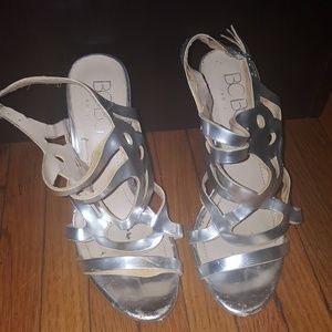 silver sandals